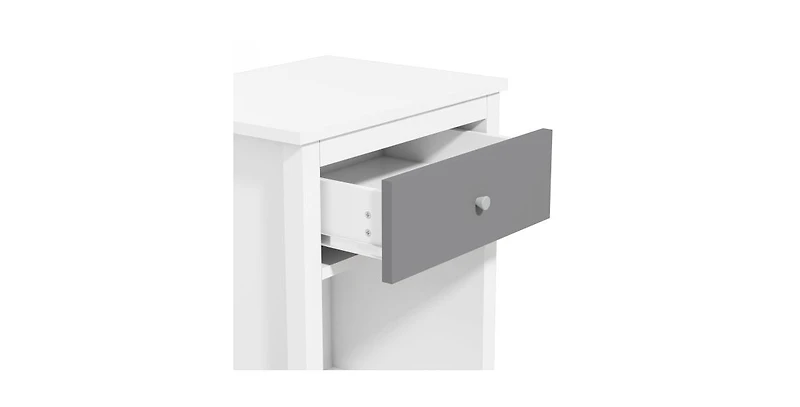Lucky One 22.8"W Nightstand with Drawer and Shelf
