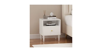 Lucky One 23.6"W Nightstand with Drawer and Shelf