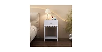 Lucky One Nightstand with Drawer and Shelf
