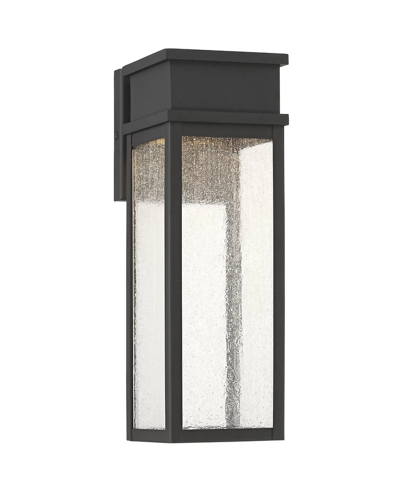 John Timberland Sintef 14 High Modern Outdoor Wall Light Fixture Mount Porch House Led Bulb Sand Finish Glass Shade