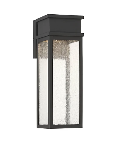 John Timberland Sintef 14 High Modern Outdoor Wall Light Fixture Mount Porch House Led Bulb Sand Finish Glass Shade