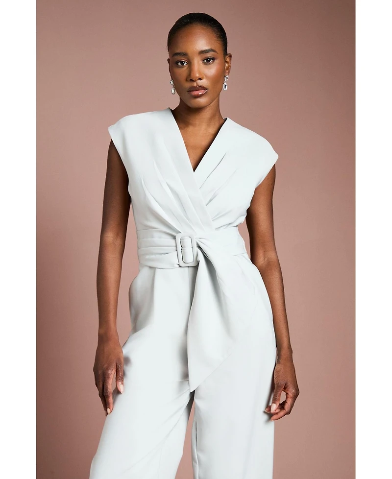 Coast Women's Belted Wide-Leg Jumpsuit