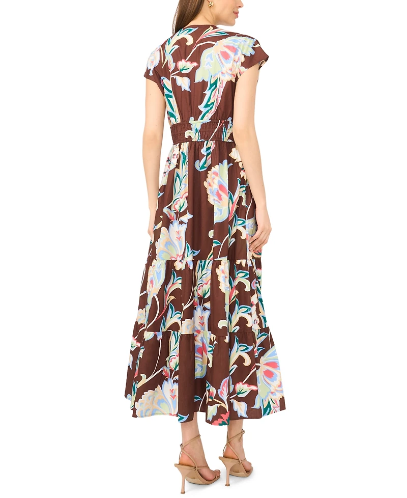 CeCe Women's V-Neck Maxi Dress
