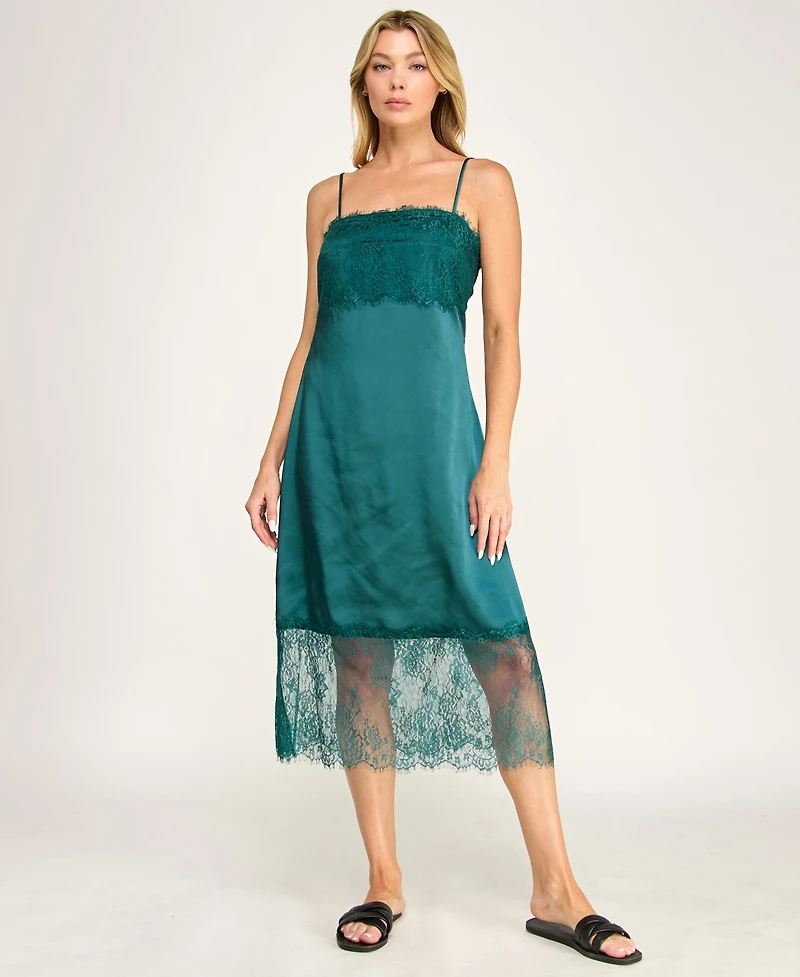 Row A Juniors' Sleeveless Midi Dress