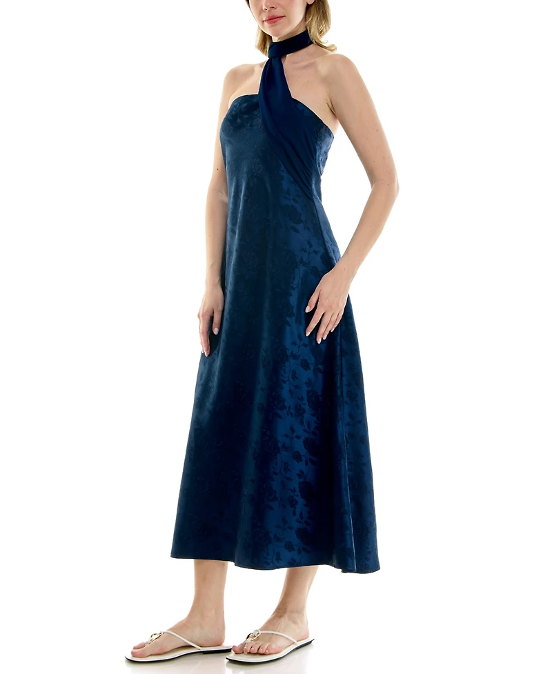 Row A Juniors' Strapless Midi Dress
