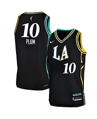 Nike Big Boys and Girls Kelsey Plum Black Los Angeles Sparks Victory Jersey - Rebel Edition