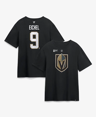 Fanatics Men's Jack Eichel Black Vegas Golden Knights 2026 Stanley Cup Final Name & Number T-Shirt