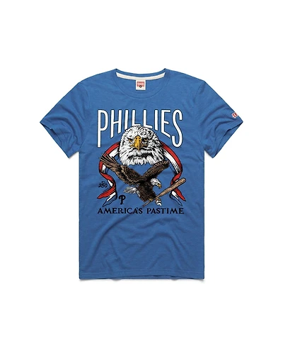 Homage Men's Royal Philadelphia Phillies America's Pastime Tri-Blend T-Shirt