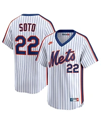 Nike Men's Juan Soto White New York Mets Cooperstown Collection Limited 40th Anniversary Jersey