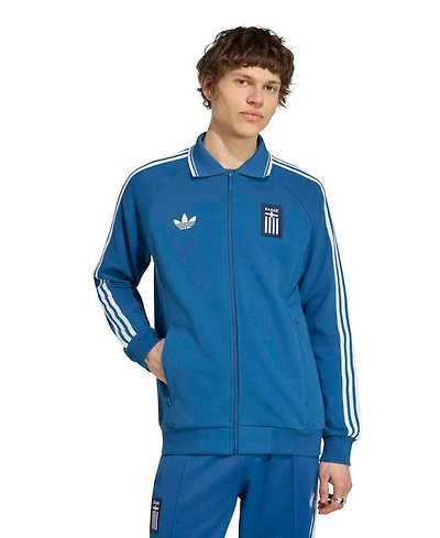 Adidas Men's Blue Greece National Team 2026 Full-Zip Anthem Jacket