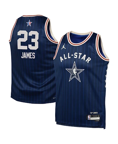 Jordan Big Boys and Girls LeBron James Navy 2024 Nba All-Star Game Swingman Jersey