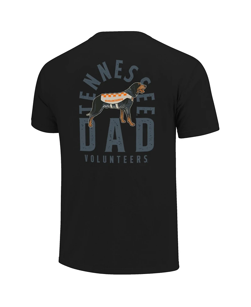 Image One Men's Black Tennessee Volunteers Father's Day Mascot Overlay T-Shirt