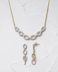 Wrapped in Love Diamond Oval Link Earrings (1 ct. t.w.) in 14k Yellow Gold