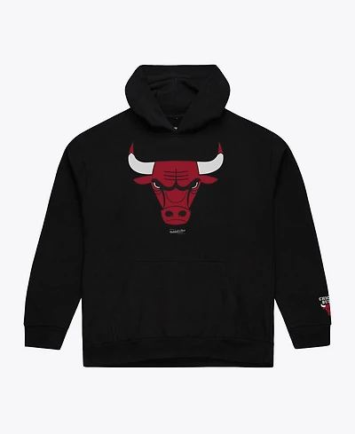 Mitchell & Ness Men's Black Chicago Bulls Basic Fleece Hoodie