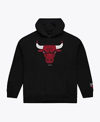 Mitchell & Ness Men's Black Chicago Bulls Basic Fleece Hoodie