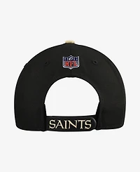 New Era Big Boys and Girls Black/Gold New Orleans Saints 2026 Nfl Draft Pre-Curved 9FIFTY Snapback Hat
