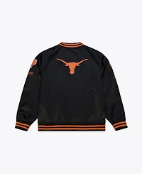 Mitchell & Ness Men's Black Texas Longhorns Double Clutch Lightweight Satin Full-Snap Jacket