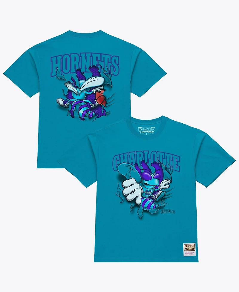 Mitchell & Ness Men's Teal Charlotte Hornets Breakthrough T-Shirt
