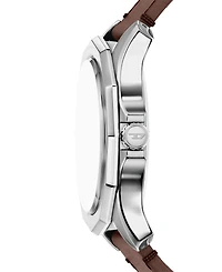 Diesel Men's Stinger Quartz Brown Leather Watch 44mm