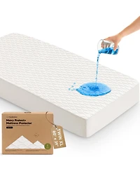 KeaBabies Protect+ Waterproof Mattress Protector Twin Xl, Mavy Quilted Cotton Toddler Twin Mattress Protector Cover, 80x39