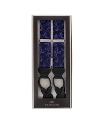 Trafalgar Men's Christian the Romantic Brocade Silk Button End Suspenders