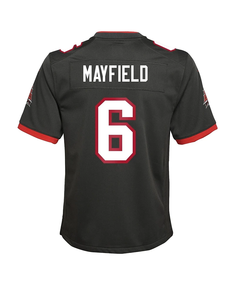 Nike Big Boys and Girls Baker Mayfield Pewter Tampa Bay Buccaneers Game Jersey
