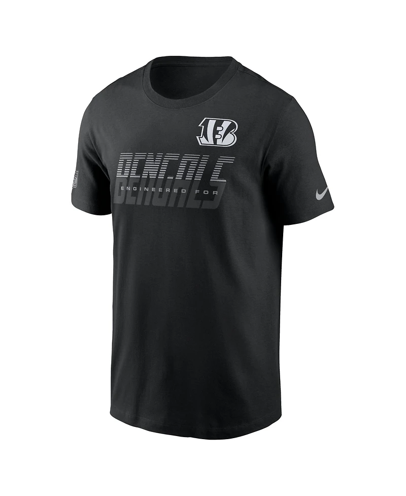 Nike Men's Black Cincinnati Bengals Sideline Dri-fit T-Shirt