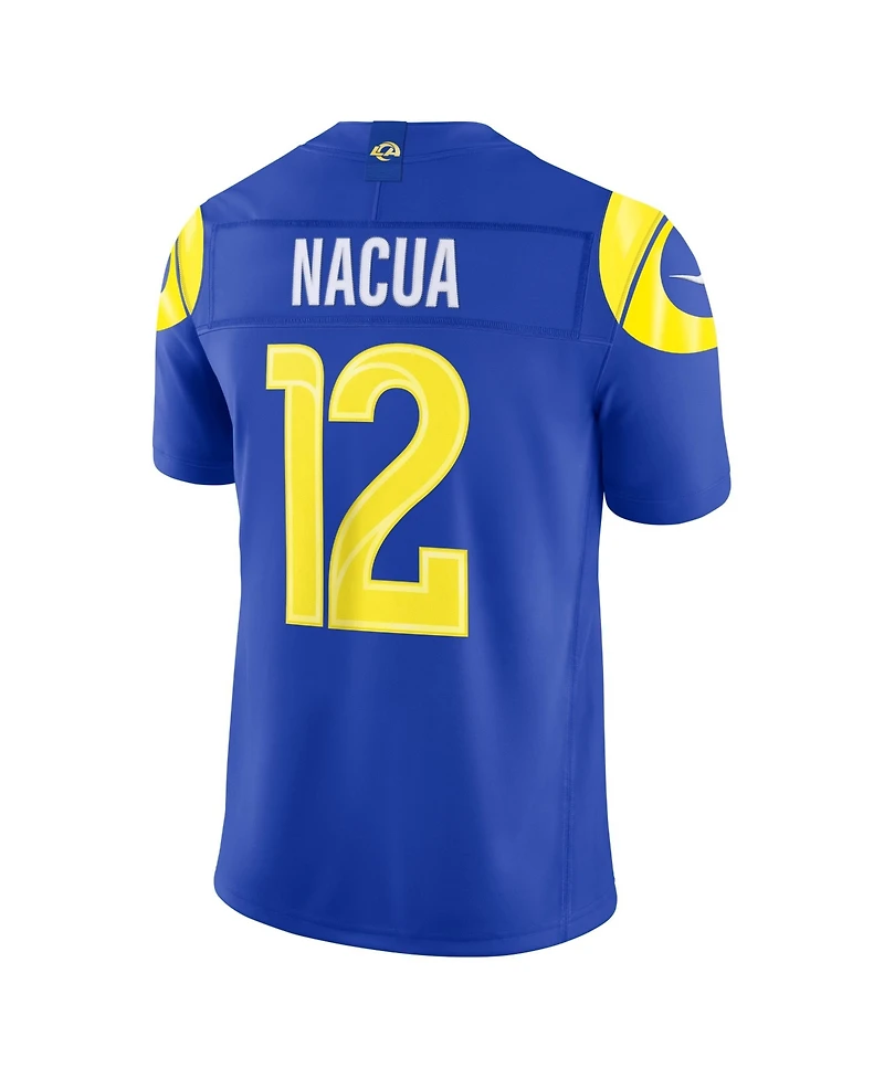 Nike Men's Puka Nacua Royal Los Angeles Rams Vapor F.u.s.e. Stitched Limited Jersey