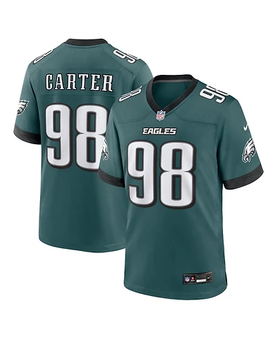 Nike Men's Jalen Carter Midnight Green Philadelphia Eagles Team Game Jersey
