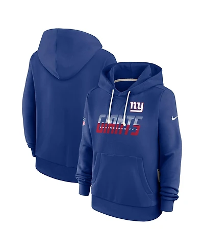 Nike Women's Royal New York Giants Sideline Standard Issue Dri-fit Hoodie