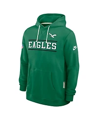Nike Men's Kelly Green Philadelphia Eagles Alt Sideline Standard Issue Dri-fit Hoodie