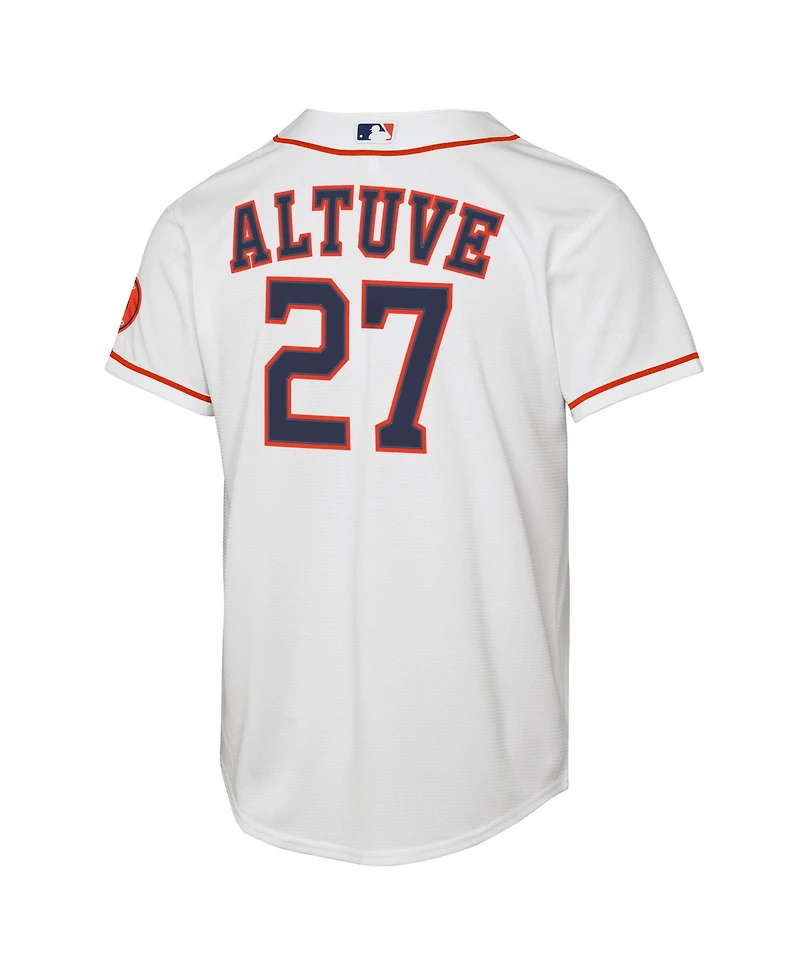 Nike Big Boys and Girls Jose Altuve White Houston Astros Home Stadium Jersey