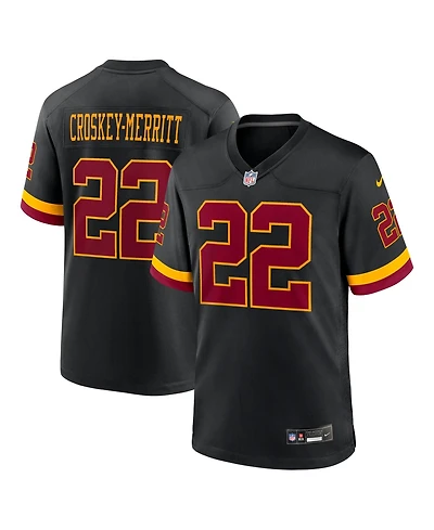 Nike Men's Jacory Croskey-Merritt Black Washington Commanders Hail Raiser Alternate Game Jersey