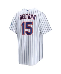 Nike Men's Carlos Beltran White New York Mets Home Replica 2026 Hall of Fame Patch Jersey