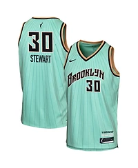 Nike Big Boys and Girls Breanna Stewart Mint New York Liberty Victory Rebel Edition Jersey
