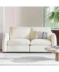 Hulala Home Agustin Modern Storage Hassle-free Assembly Loveseat Sofa
