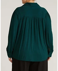 Universal Standard Plus Moore Liquid Jersey Blouse