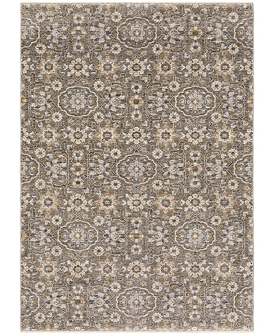 Oriental Weavers Maharaja 532D Gray and Tan 6'7" x 9'6" Area Rug