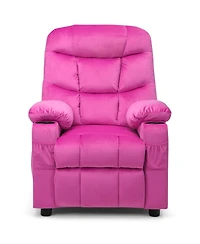 Gouun Padded Kids Recliner Chair with Cup Holder and Footrest
