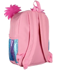 Sesame Street Abby Cadabby 3D Character Dual Compartment 17" Backpack For Daily Use
