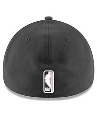 New Era Men's Graphite San Antonio Spurs 39THIRTY Flex Hat