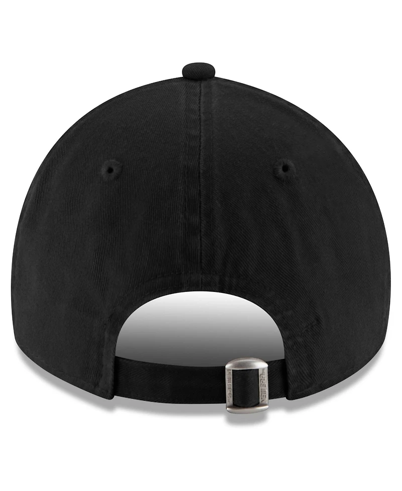 New Era Men's Black San Antonio Spurs Slogan 9TWENTY Adjustable Hat