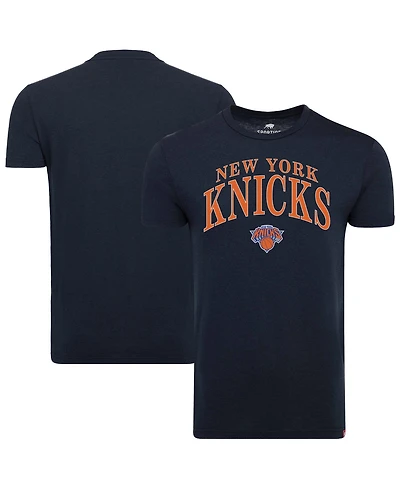 Sportiqe Men's and Women's Navy New York Knicks Comfy Tri-Blend T-Shirt