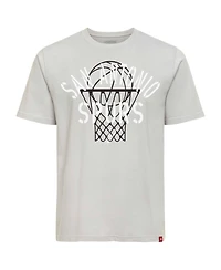 Sportiqe Men's and Women's Silver San Antonio Spurs Duke Barrett T-Shirt