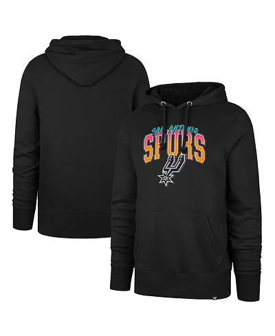 '47 Brand Men's Black San Antonio Spurs Big Tall Fiesta Hoodie