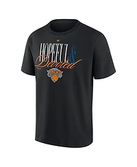 Fanatics Men's Black New York Knicks Devoted Heavyweight T-Shirt