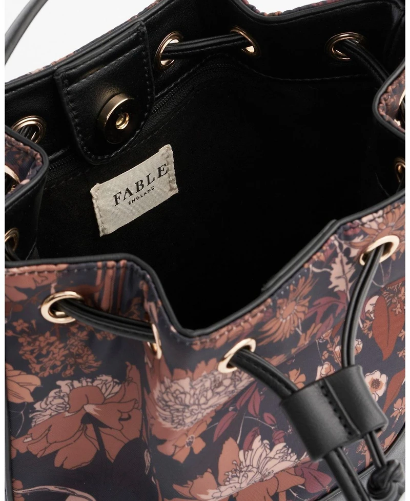 Fable England Women's Deco Bloom Bucket Bag