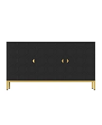 Clihome Freestanding Storage Cabinet 3-Door Accent