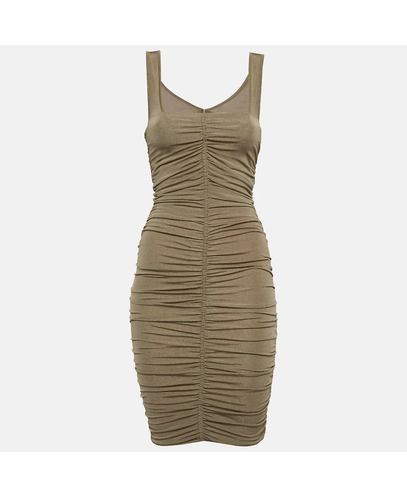 Pre-Owned Givenchy Women's Jersey Ruched Bodycon Mini Dress