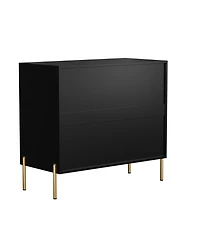 Clihome 3 Drawers Storage Chest, 32 Inch Monden Chest of Drawers, Tier Cabinet for Hallway, Living Room